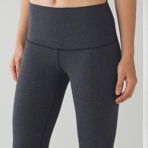 Lululemon roll-down Wunder Under crop, *cotton